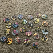 Marvel X-Men Collectible Pogs Set Cardboard Animation Superheroes Multicolor