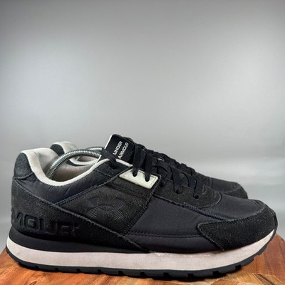Under Armour Forge RC Mens Black White Suede Sneakers 3028408-001 Size 11