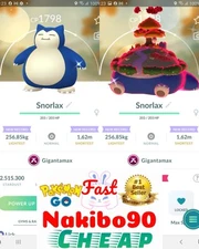 Pokemon✨Shiny Gigantamax Snorlax✨Tra De✨Go✨P’TC✨Read description✨