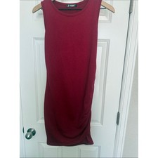 BTFBM Ruched Sleeveless Bodycon Midi Dress – Small