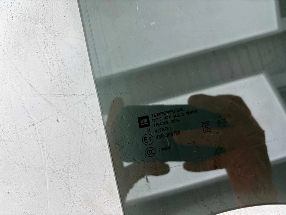 2015 - 2020 Chevrolet Tahoe Rear Left Driver Side Door Window Glass OEM - Image 4 of 4