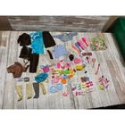 Vintage Barbie Doll Clothes & Accessories Lot 70s 80s Shoes Clothes Hangers TLC