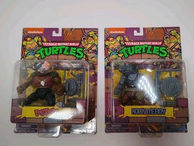 TMNT 1987 Retro Rocksteady & Bebop Action Figure [Villains Mutant Module] Lot