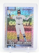 JUNIOR CAMINERO 2025 TOPPS SERIES 1 75TH ANNIVERSARY FOIL /75 #328 RAYS Q6573