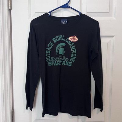 Michigan State Spartans 2012 Outback Bowl Long Sleeve Large Womens Black Large L