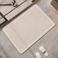 Non-Slip Diatomite Bath Mat Bathroom Foot Mats Absorbent Diatomite Mud Bathroom