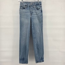 GOOD AMERICAN High Waisted Cigarette Jeans 2 / 26 Light Wash