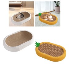 Cat Scratcher Lounge Bed Oval Pet Cushion Sleeping Pet Furniture for Pet Toys