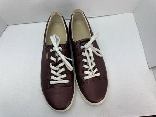Womens Size 10 ECCO Metallic Fig Nubuck Leather EU Size 40 Sneakers - Picture 4 of 12