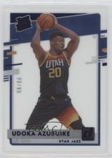 2020-21 Panini Clearly Donruss Rated Rookie Blue 80/99 Udoka Azubuike #69 0c3