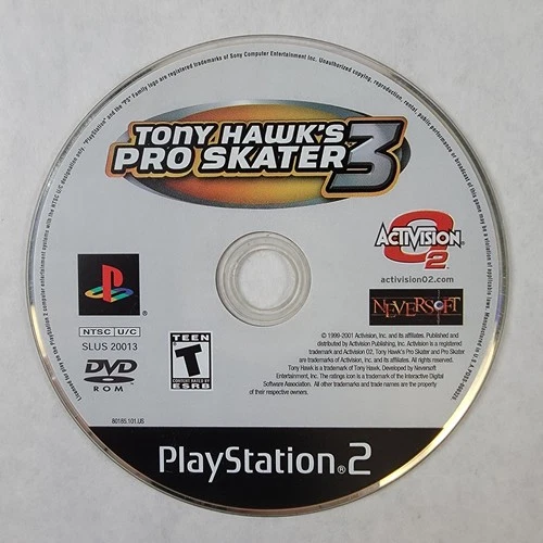 Tony Hawk 3 - Loose Sony PS2 Playstation 2 Disc