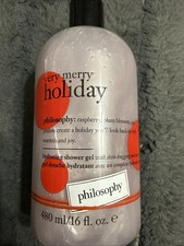Philosophy Very Merry Holiday Shower Gel, Bubble Bath & Shampoo 16oz 480ml