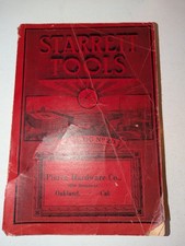 Starrett Tools Catalog #20 VTG early 1900's Pierce Hardware Co.