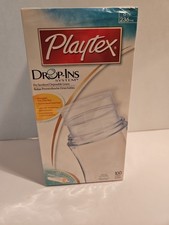 Playtex Drop-ins Nurser Bottles Liners - 8 oz 100 Count NEW - SEALED BOX