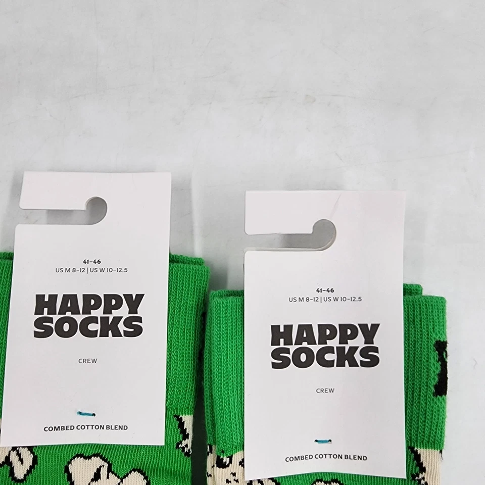 Happy Socks Doggo Socks Unisex Men 8-12 / Women 10-12.5 Green 2 Pairs - Image 3 of 4