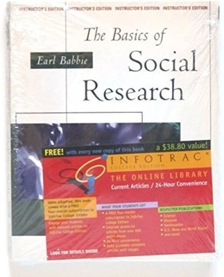 Basics of Social Research by Earl Babbie  (Thomson Learning) - Very Good!