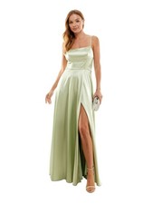 SPEECHLESS Womens Dress Green Formal Padded Adjustable Lined Juniors 5