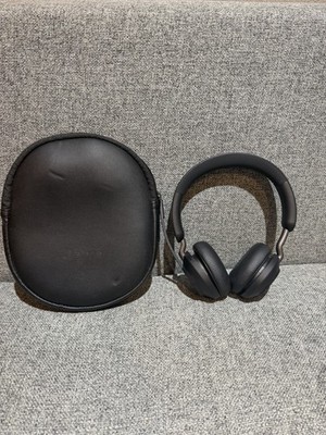Jabra Evolve2 65 UC Wireless Bluetooth Headset w/ USB Adapter & Case Black