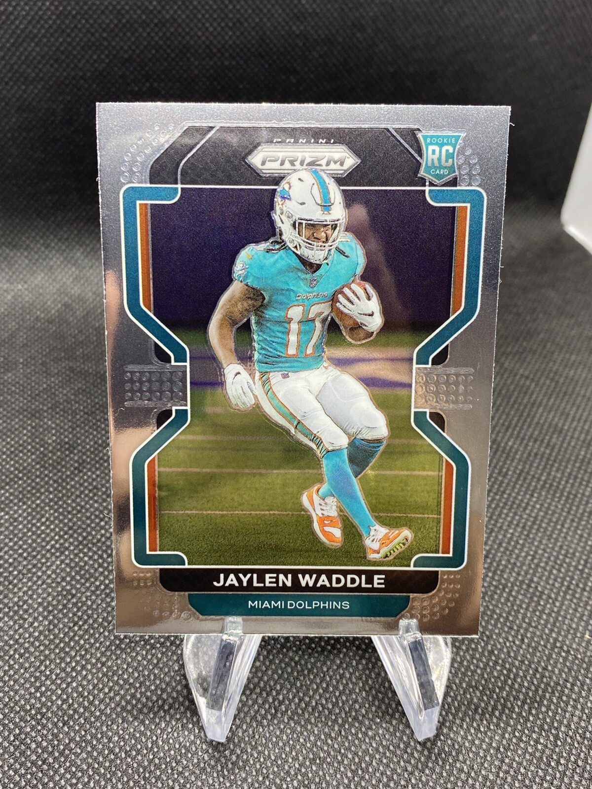 2021 Panini Prizm Jaylen Waddle RC Base Miami Dolphins Rookie #338