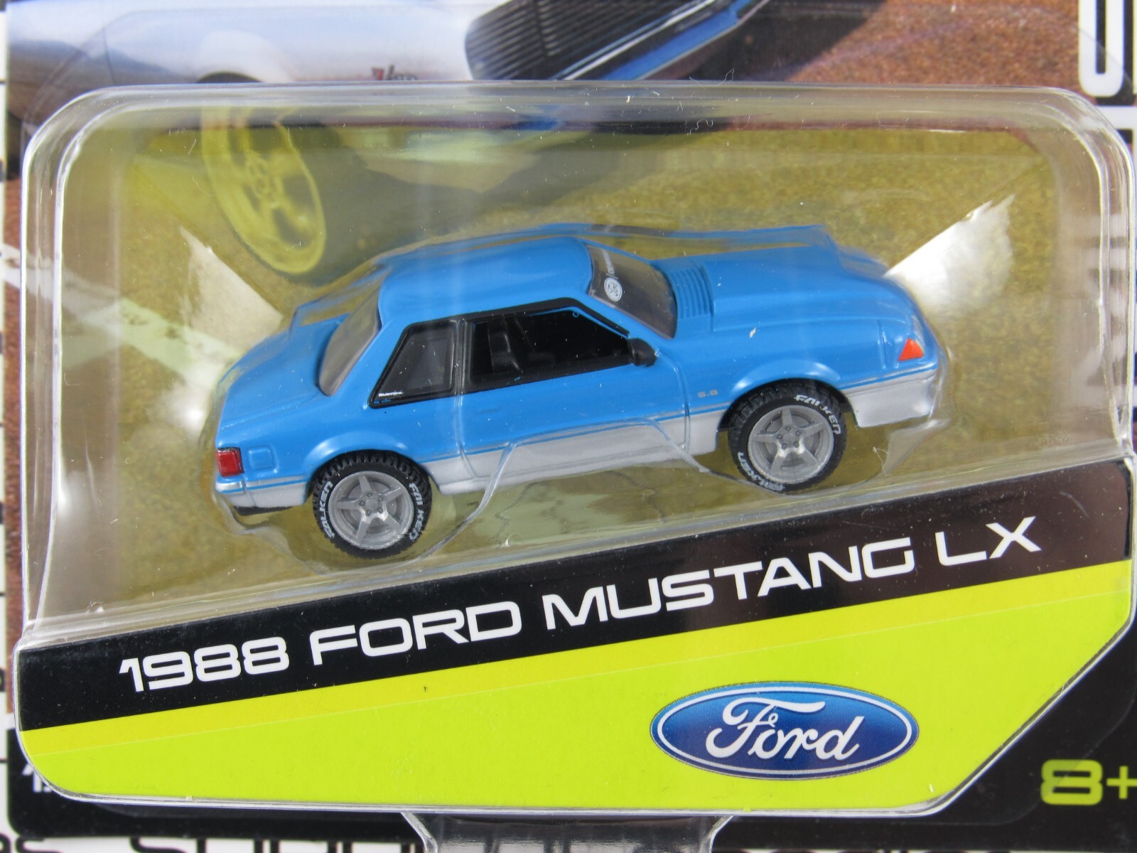 2022 Maisto Design Muscle 164 Light Blue 1988 FORD MUSTANG LX Foxbody