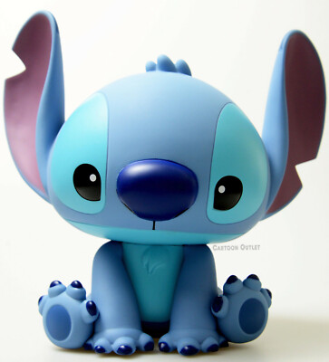 Disney Stitch Bust Bank Stitch PVC Figural Coin Bank from Lilo and