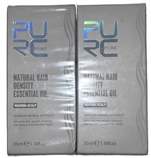 Pack Of 2 PURC Natural Hair Density Essential Oil Nourish Scalp For Hair Growth.