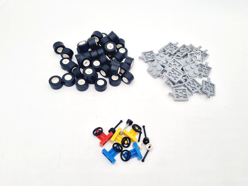 Lego Reifen Räder Achsen Aufhängung Lenkräder Schaltung für 5  Autos Starterset