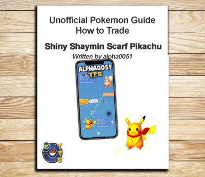 Pokemon Shiny Shaymin Scarf Pikachu Registered Trade Guide How to Trade