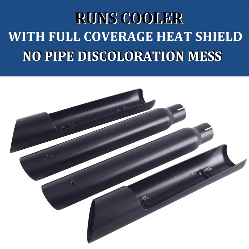 Tubos deslizantes de escape SHARKROAD 3" para upgrade de silenciadores Harley Sportster 2014-Up - Imagem 4 de 4