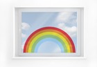 Fensterfolie Fensterbild Regenbogen bunt blickdicht selbstklebend