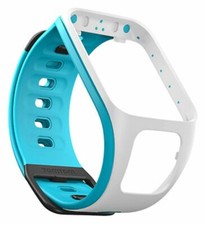 Cinturino orologio TomTom Slim Comfort nuovo OEM piccolo blu/bianco scintilla 3/runner 2