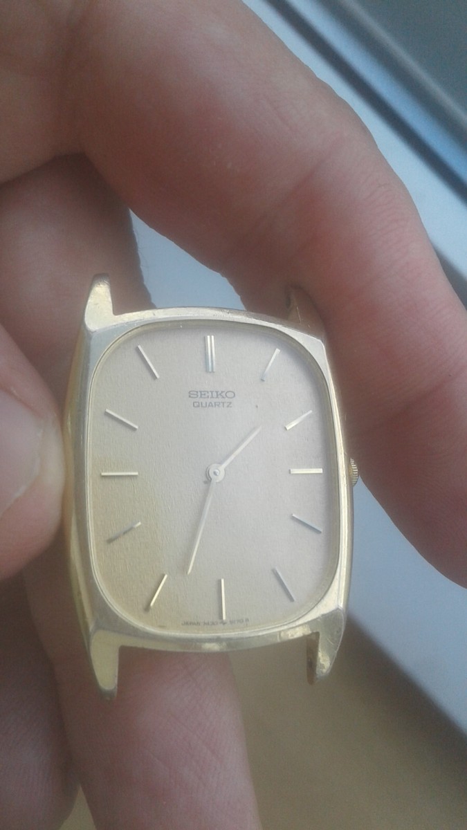 Seiko 7430-5090 RECTANGOLO VINTAGE QUARTZ WATCH MONTRE OROLOGIO