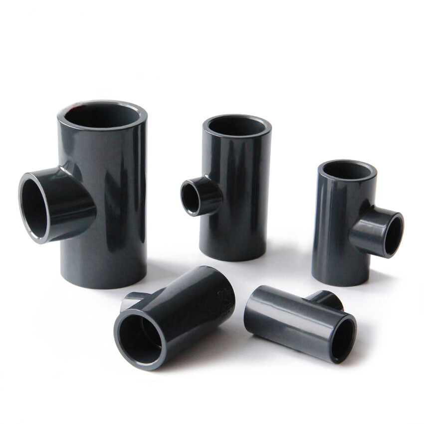 UPVC 20-90mm Water Supply Plumbing Reducer 3-Way Pipe Fittings Connector Adapter