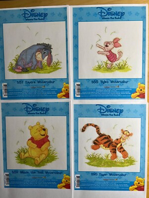 B87 B88 B89 B90 Winnie Puuh & Freunde Aquarelle Kreuzstich MUSTER