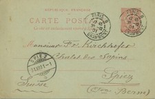 FRANKREICH 1881/1902 8 meist versch. Pra.-/Kab.-GA-Postkarten - teils m. Zusatz