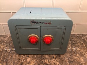 vintage toy safe bank
