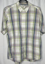 OLD NAVY MEN  S S/S BUTTON UP SHIRT PLAID XL