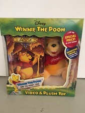 Vintage Disney Winnie The Pooh Video  Plush Toy New in original package 