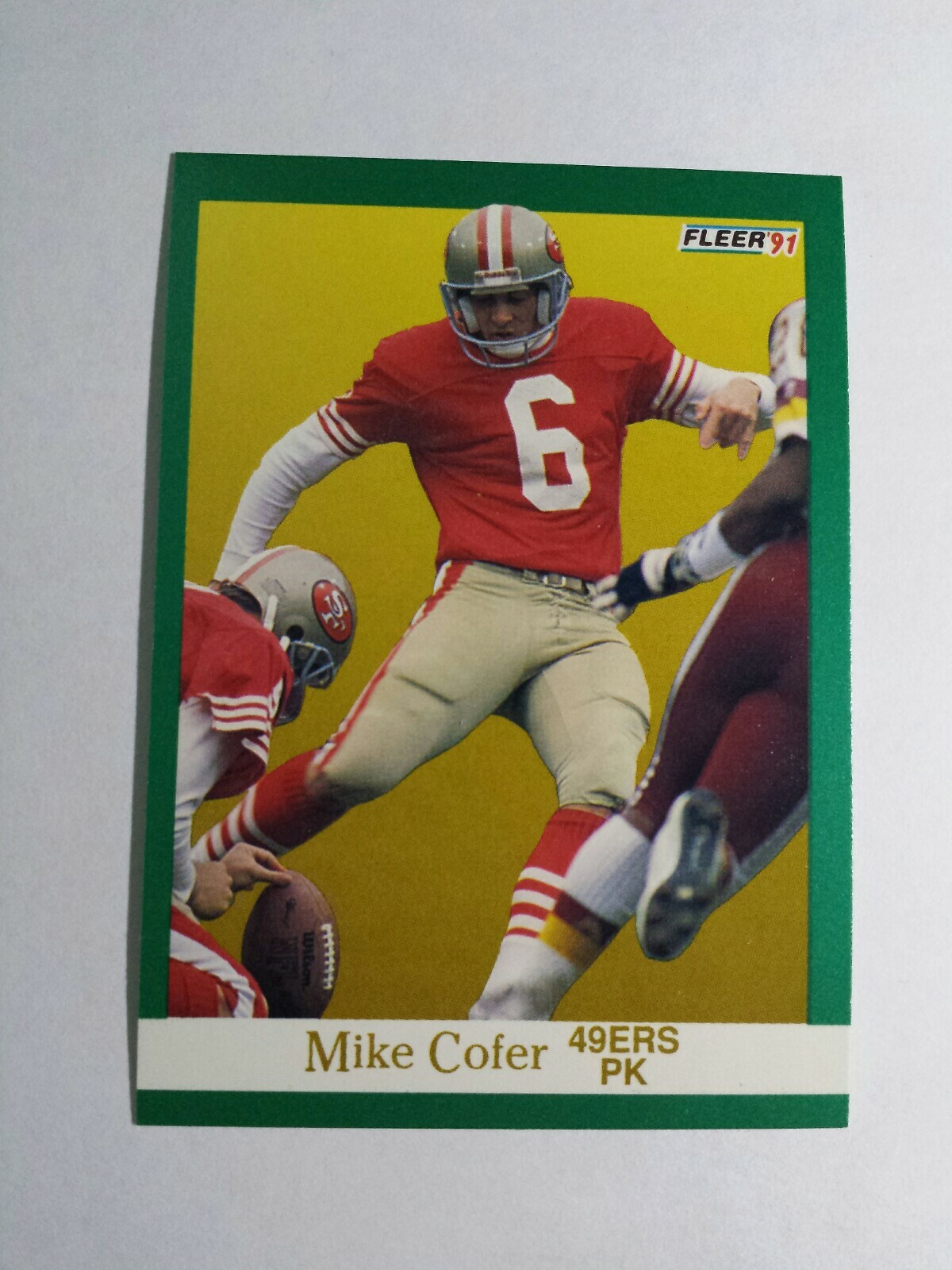 MIKE COFER 1991 FLEER FOOTBALL CARD # 353 C5226