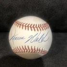 Jerome Walton AUTO BALL Signed Bill White OML Baseball - Chicago Cubs