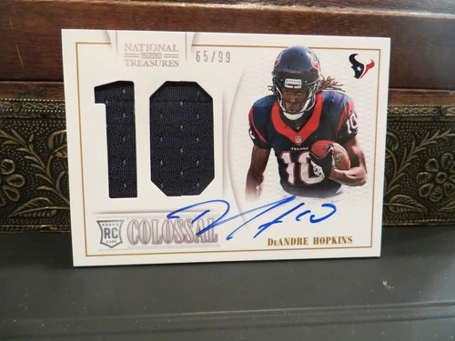 National Treasures Autograph Colossal Rookie Texans DeAndre Hopkins 65/99 2013