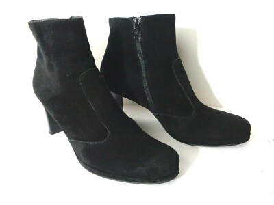 paul green black suede booties
