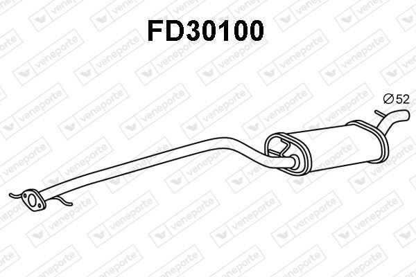 Silencieux avant Ford Focus 1.8 DI réduit le bruit d'échappement au quotidien