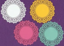 DOILY FANCY # 2 die cuts scrapbook cards W