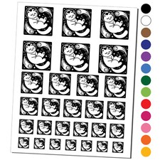Dreamy Space Cat Temporary Tattoo Water Resistant Set