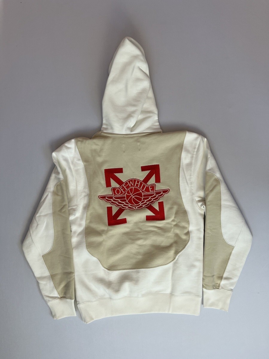 Nike Air Jordan X Off White Hoodie Sail Fossil White CV0539 Nike Air Jordan X Off White Hoodie Sail Fossil White CV0539