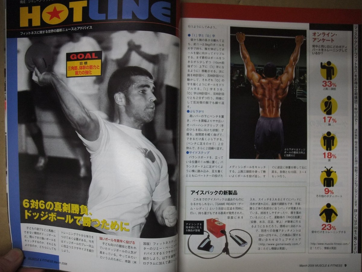 K12-C-6 Muscle and Fitness Japan Magazine 2006/3 2005 K12-C-6 Muscle and Fitness Japan Magazine 2006/3 2005