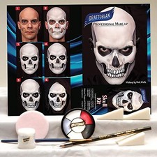 GRAFTOBIAN SKULL MAKEUP KIT SKULL MAKEUP SET SPECIAL FX MAKEUP COSTUME,HALLOWEEN
