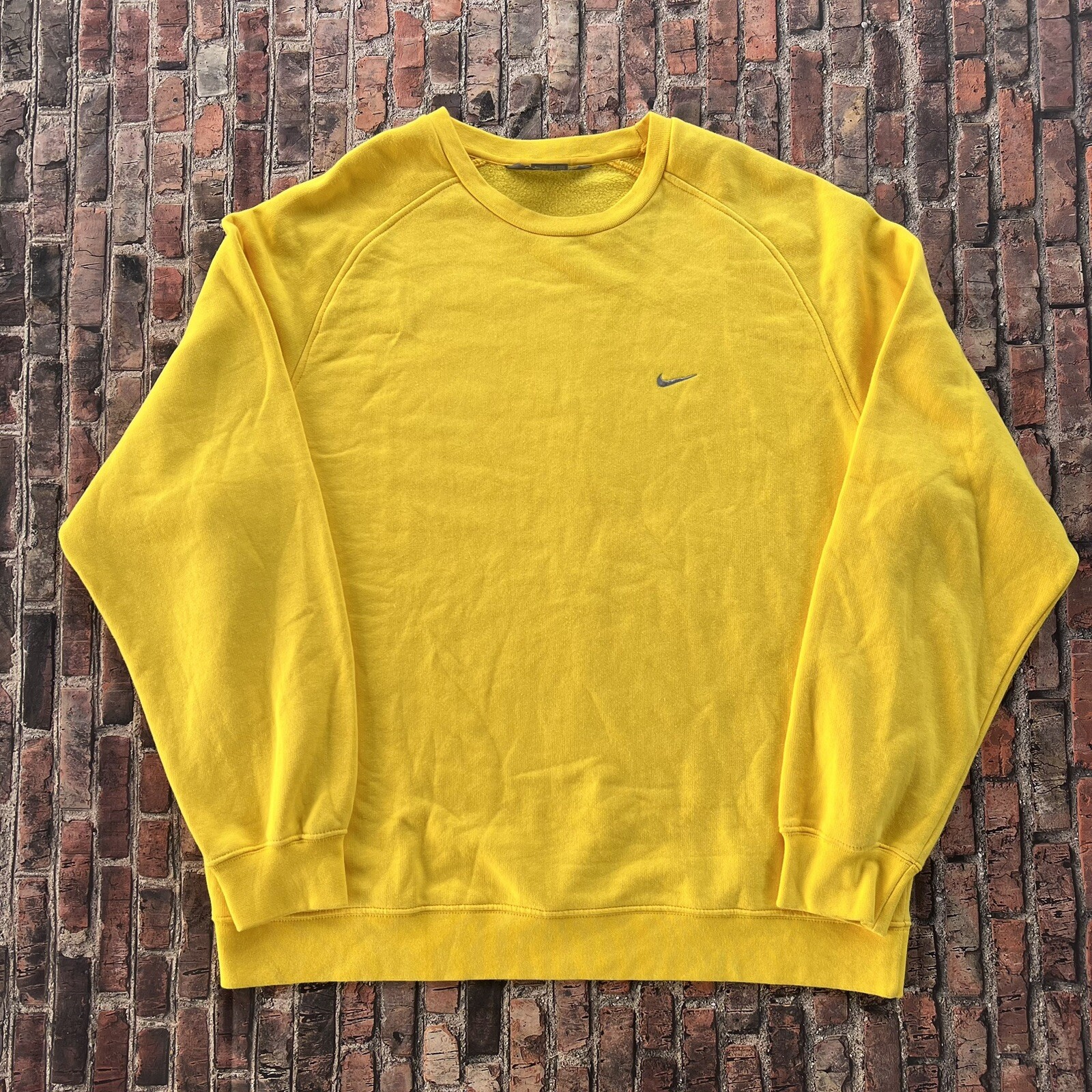 Vintage Yellow Nike Crewneck Sweatshirt 