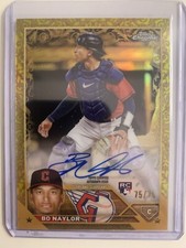 Bo Naylor 2023 Topps Gilded Rookie Autograph Gold Etch /75